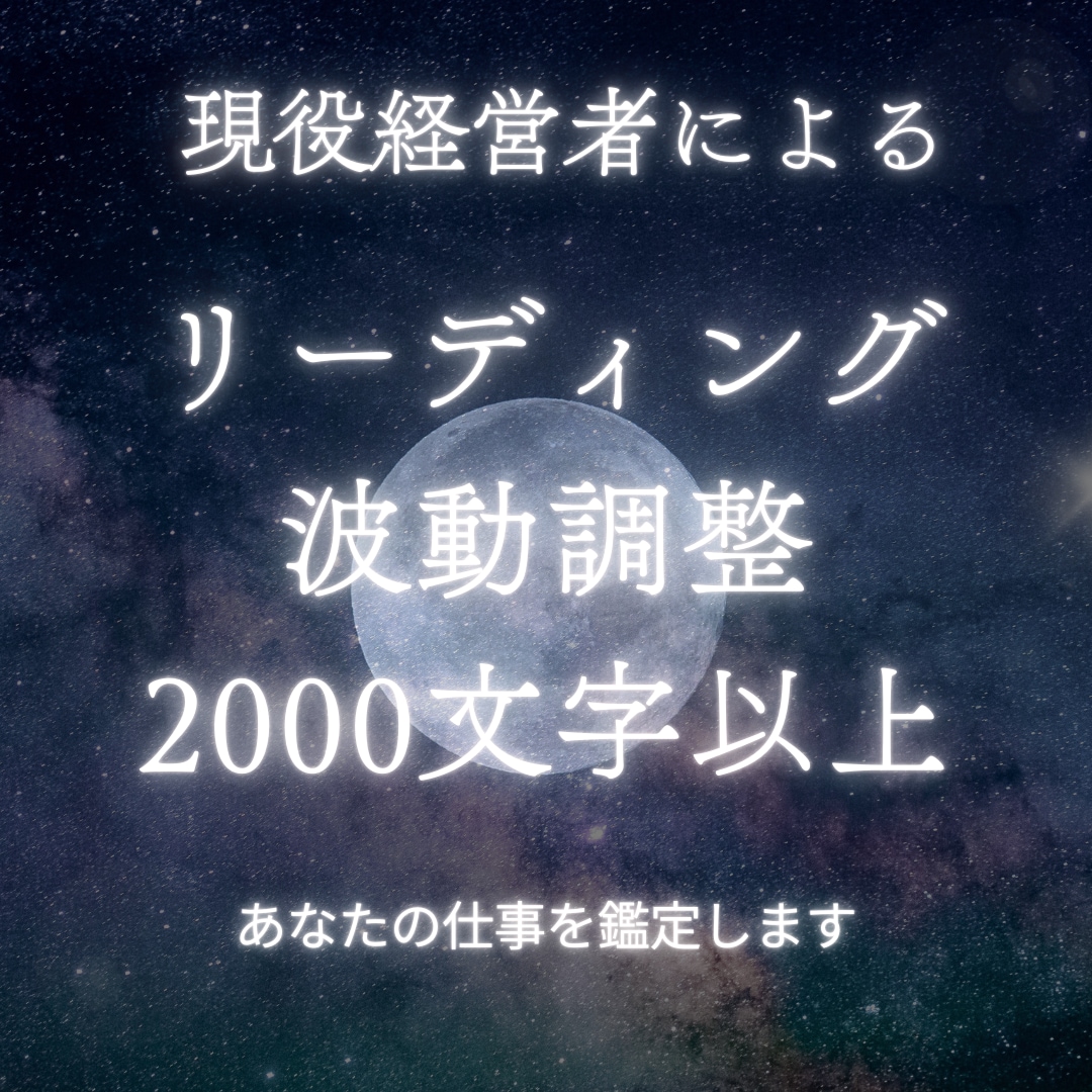 現役経営者/霊視による鑑定で仕事を成功に導きます 【最低2000文字以上】仕事に関する人間関係、働き方の悩み イメージ2