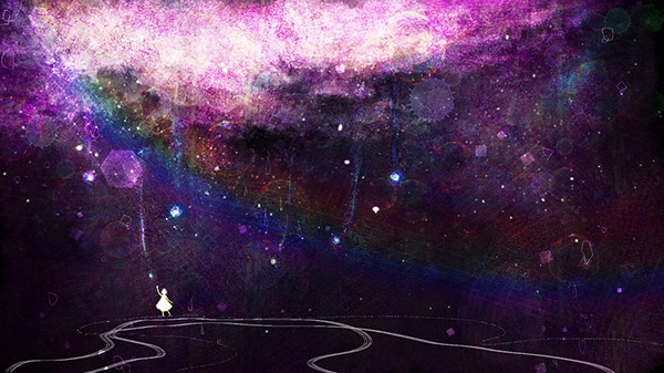 黒を基調とした幻想ファンタジー背景イラスト描きます 空や宇宙。不思議な空間をお届けします。印刷郵送もok！ イメージ3