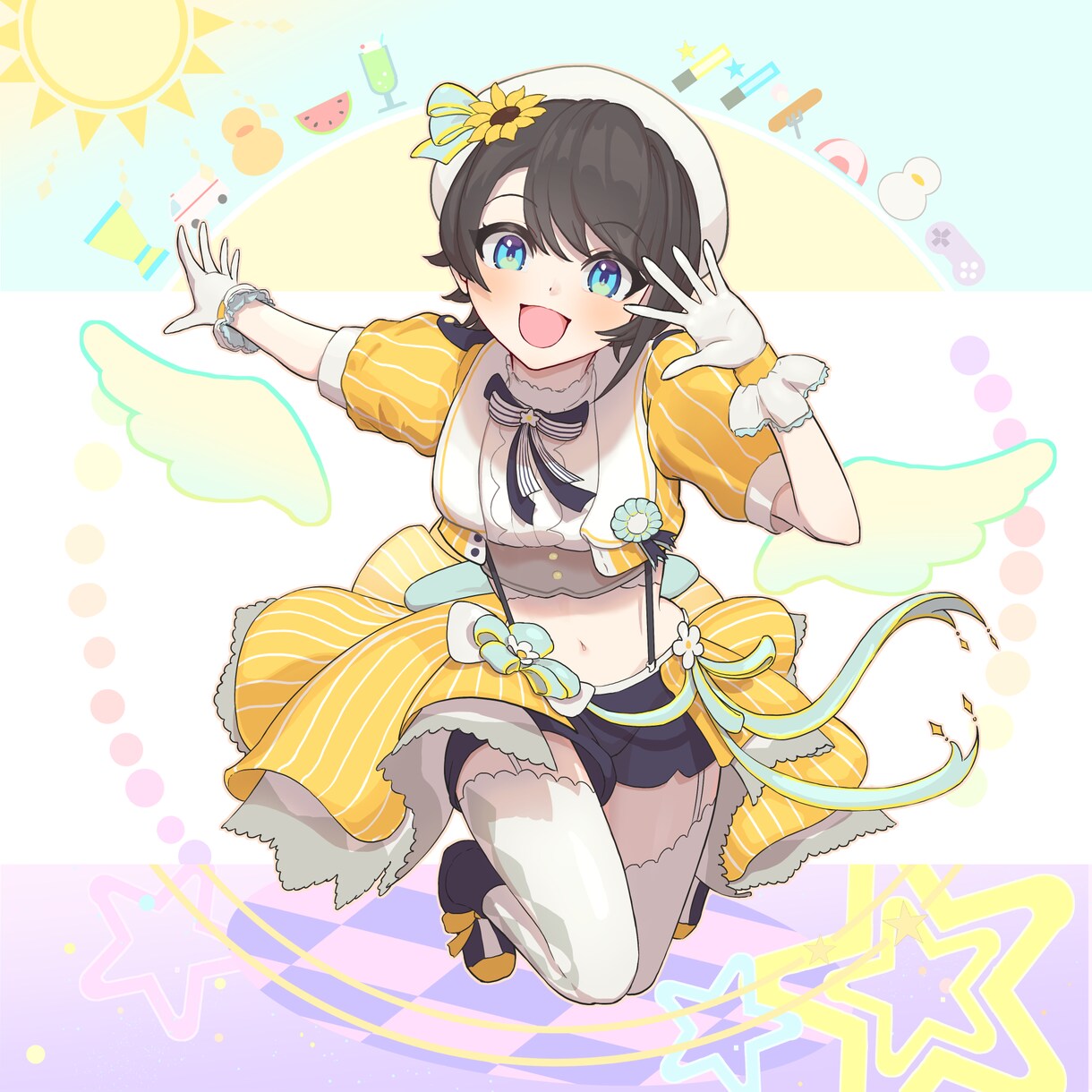 Vtuber様向けイラスト作成します 用途に応じてサイズ毎に納品可！丁寧に対応致します！ イメージ3