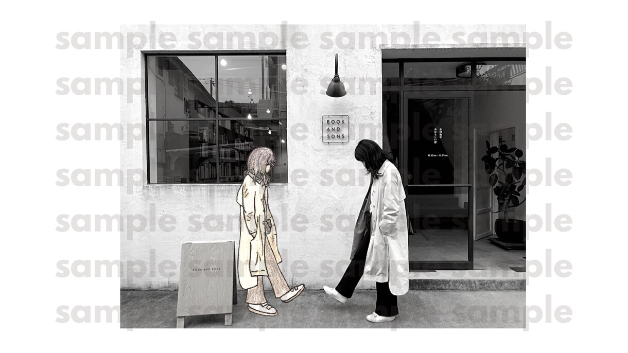 手書きで味のある人物のイラスト描きます 記念のプレゼントやSNSアイコンにいかがですか？ イメージ2
