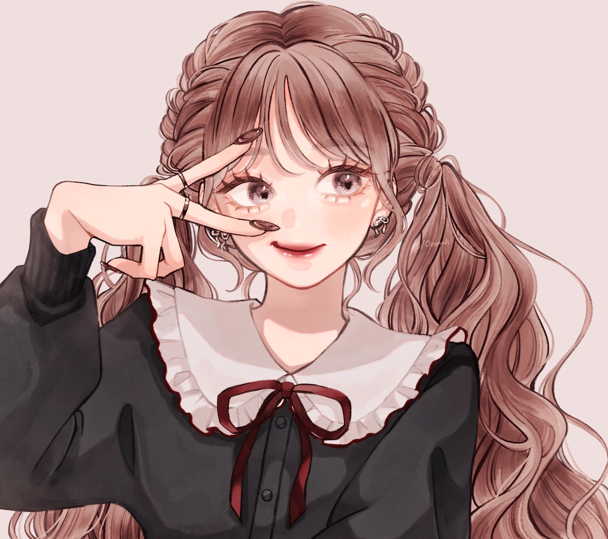 やさしい雰囲気の女の子イラストを制作いたします SNSアイコンやサムネなど、お気軽にご相談ください! イメージ1
