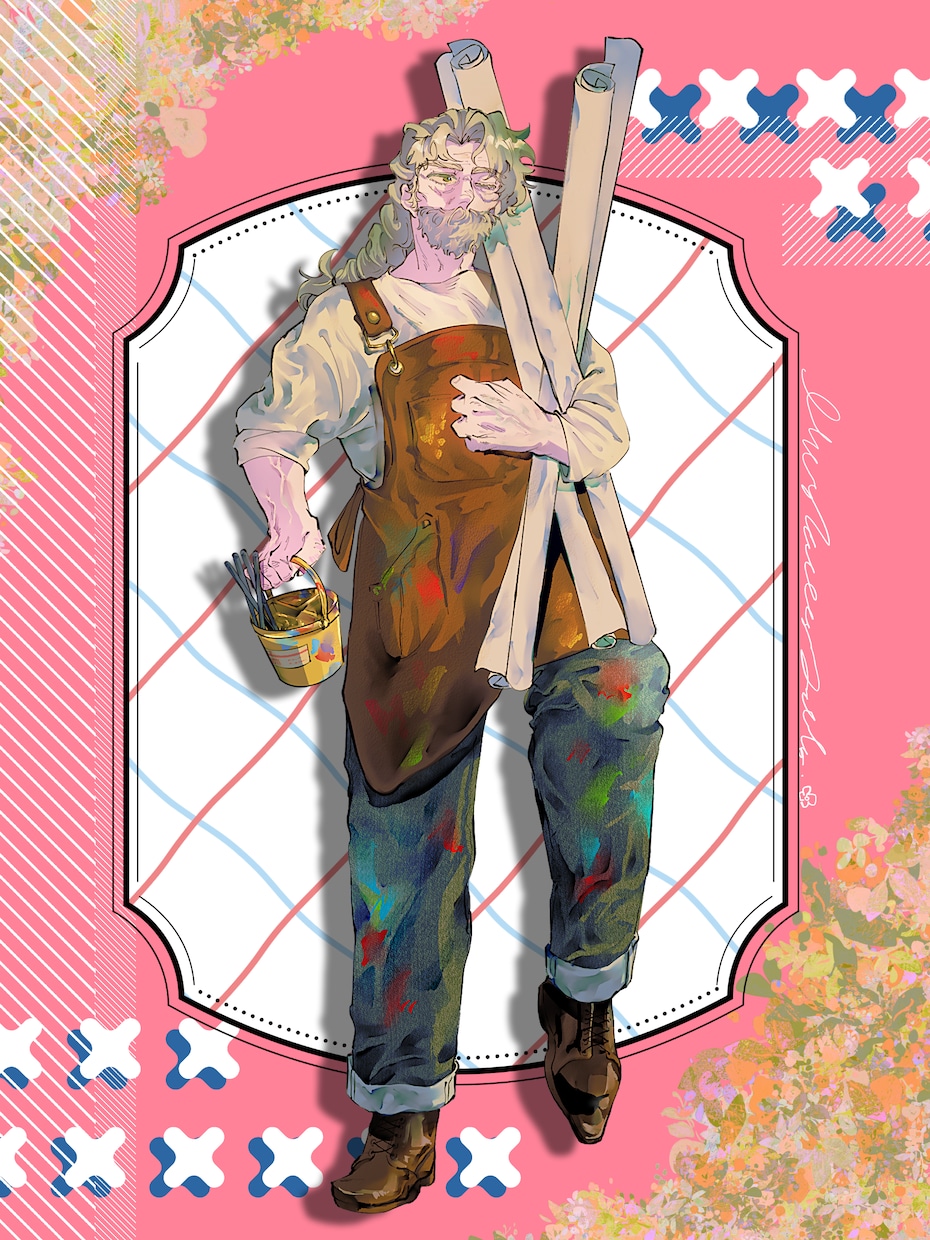 先着1名様！立ち絵、アイコン、1枚絵を描きます 可愛い女の子からカッコいいおじいちゃんまで幅広く描きます イメージ3