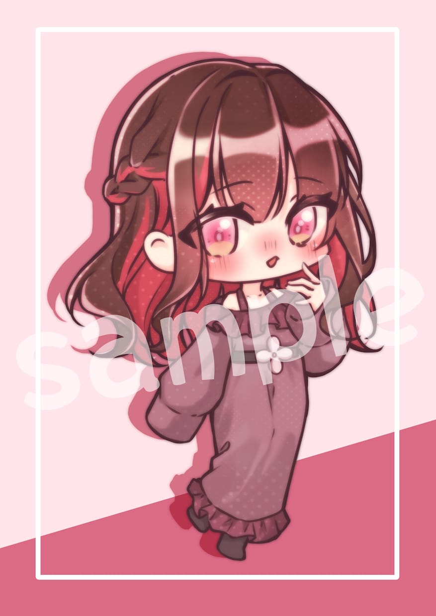 ふわっとあま〜い可愛いちびキャラ描きます お客様のご要望に合わせ素敵なちびキャラを制作いたします イメージ3