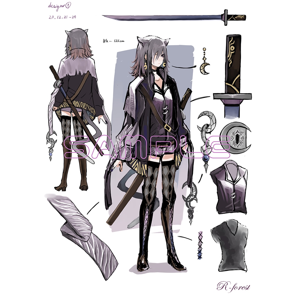 Live2D向けのパーツ分けイラストを制作します 貴方だけの個性をキャラクターに込めてみませんか？ イメージ4