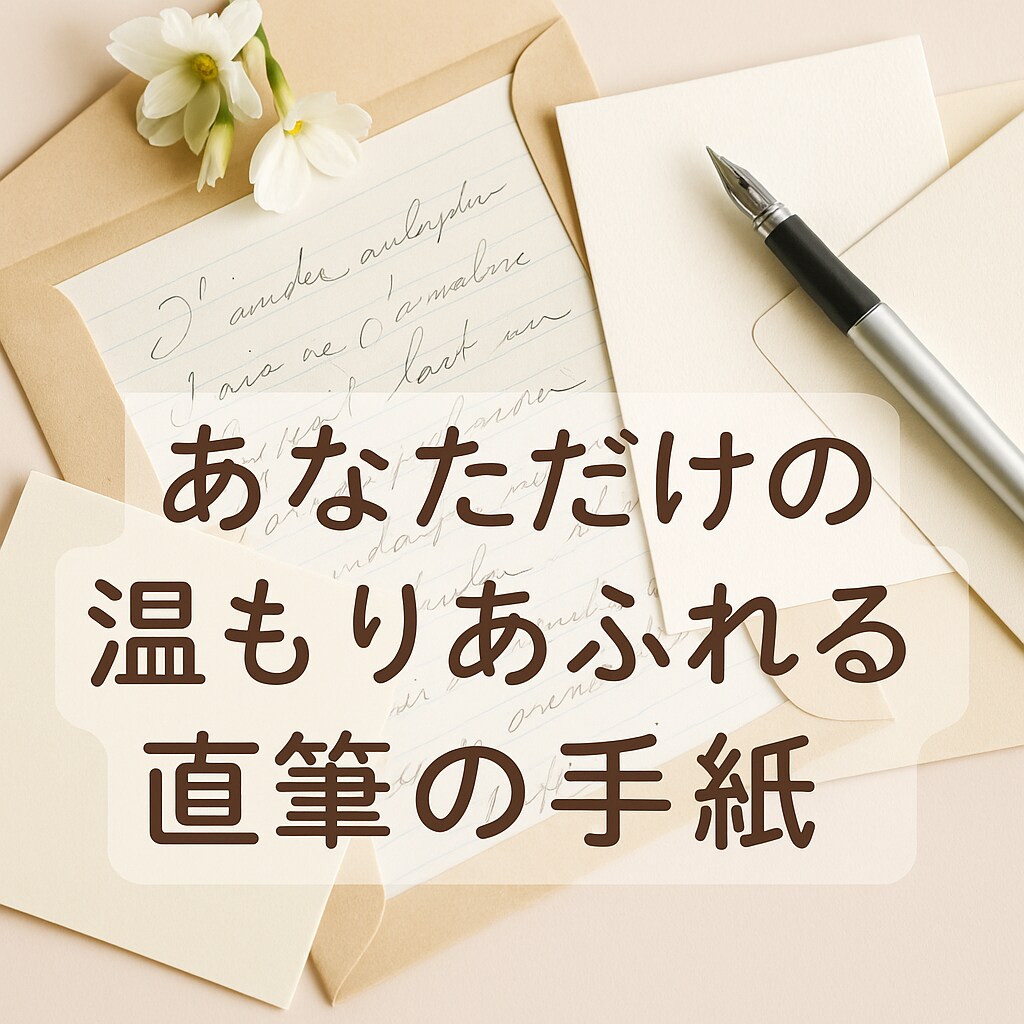 あなたのために1通、心を込めてお手紙を書きます そっと寄り添うぬくもりをお届け♪ イメージ1