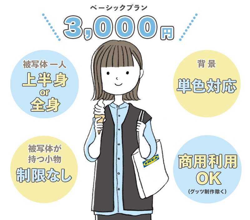 シンプル＆ナチュラルなイラスト制作します 商用利用OK！インスタグラム・ブログ・チラシの挿絵に最適 イメージ5