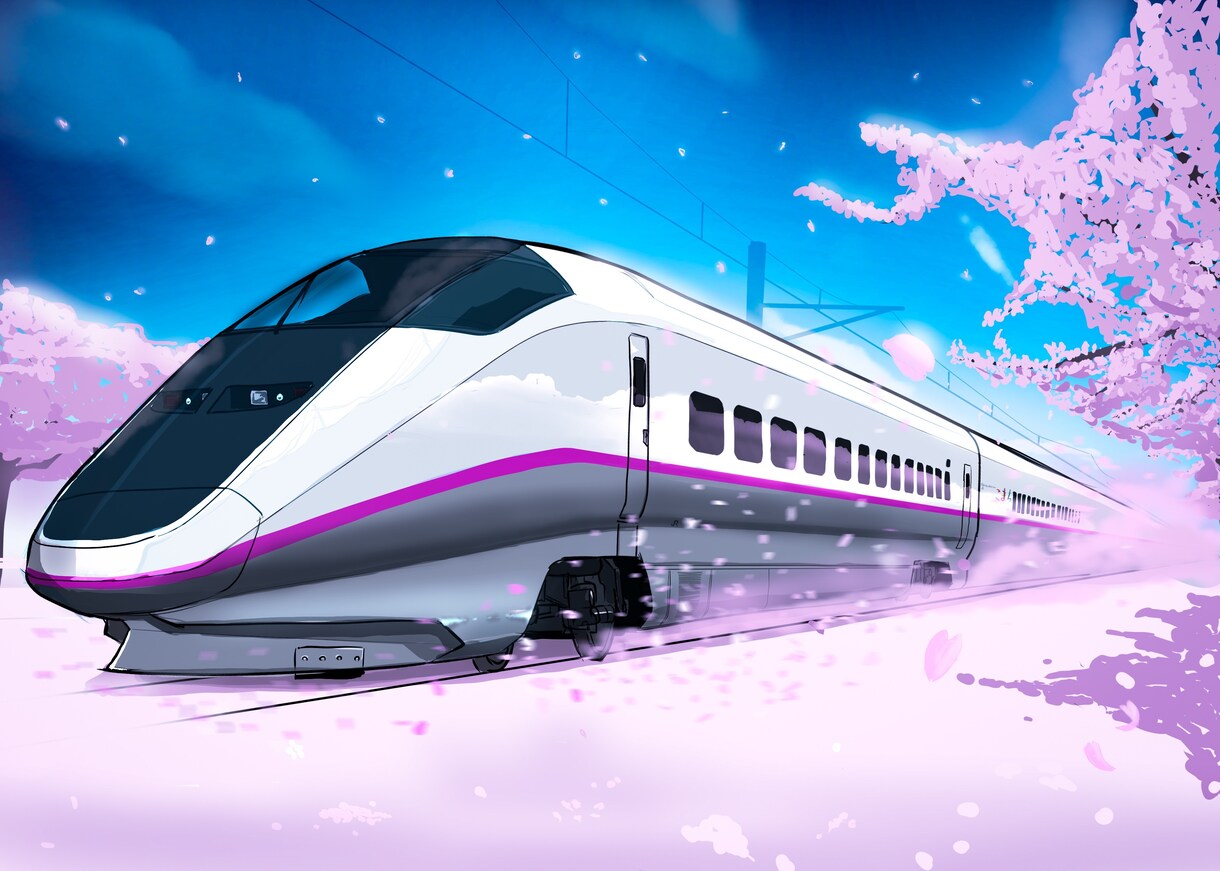 電車のイラストを背景付きで描きます 電車のイラストが欲しい方、お任せ下さい！ イメージ5