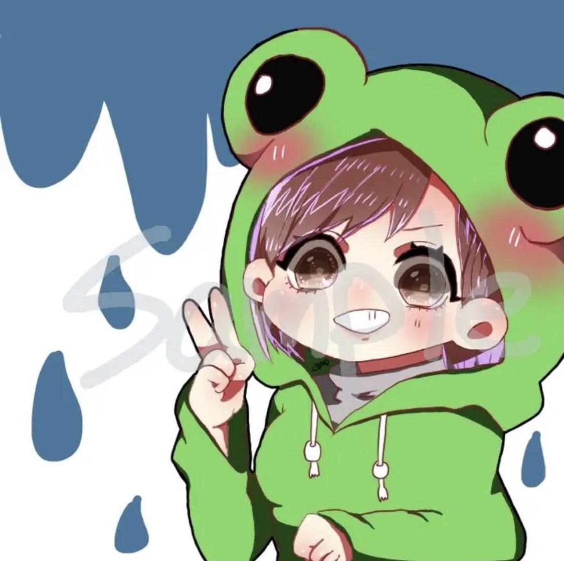 可愛いぷにぷにのミニキャラアイコン作成します 世界で1枚だけのオリジナルアイコン作成します( *´꒳`*) イメージ6