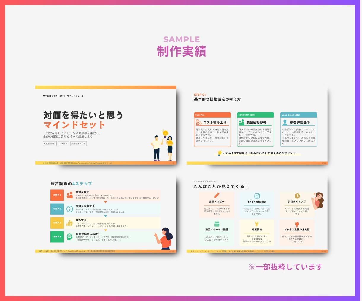 世界観が伝わるスライド資料を作成します 起業家・SNS発信者向け｜あなたらしさと伝わりやすさを両立 イメージ7