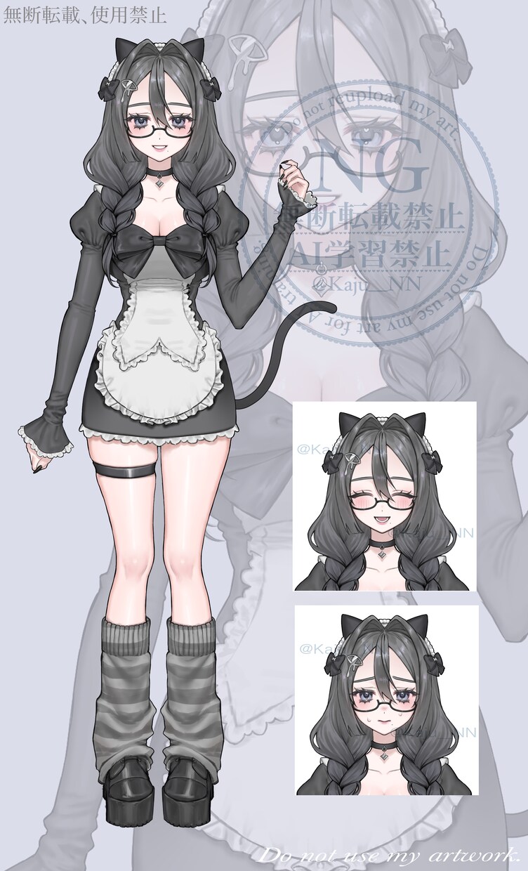 立ち絵(パーツ分け無し)描きます 立ち絵を描ききます!IRIAM等で配信をする方専用です。 イメージ1