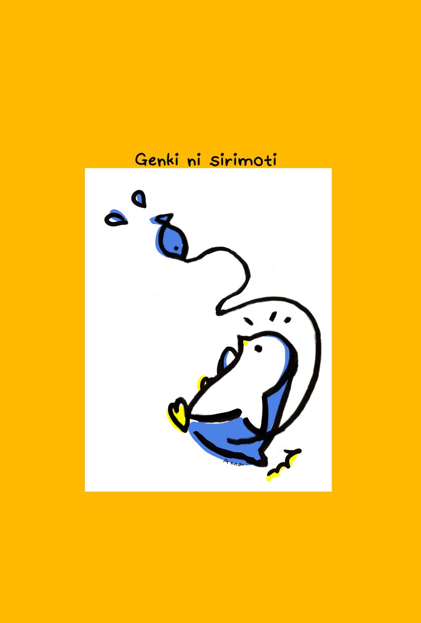 ゆるいワンポイント動物、食べ物イラスト描きます むちっとかわいいシンプルな色使いのイラストです。 イメージ6