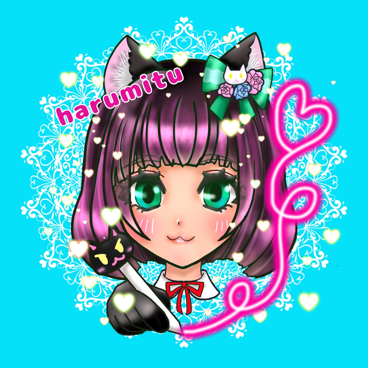 透過イラスト付き、可愛いアイコン作成します 用途に合った可愛いSNS用アイコンを作成!透過イラスト付き イメージ3