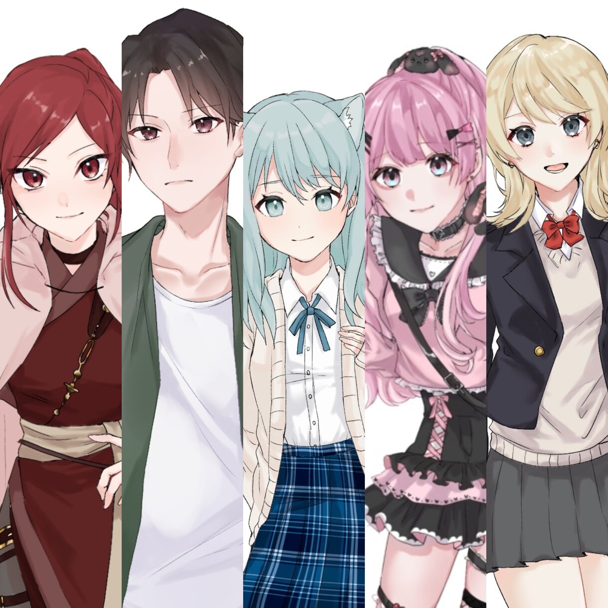 立ち絵・アイコン・1枚絵などの制作承ります TRPG用立ち絵やキャラデザからの制作可能です！ イメージ1