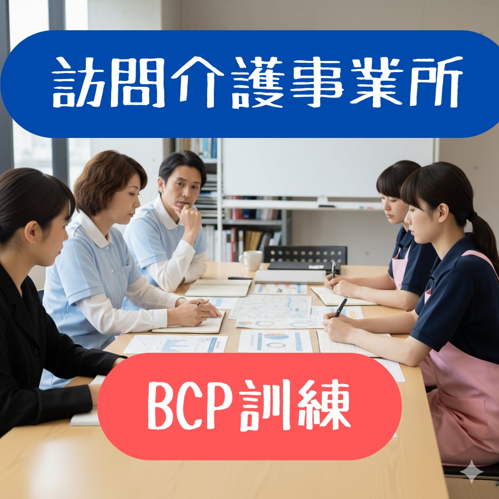 訪問介護 BCP議事録/訓練実施記録をご提供します 毎年実施のBCP委員会・訓練記録サンプルを各５回分ご提供！ イメージ1