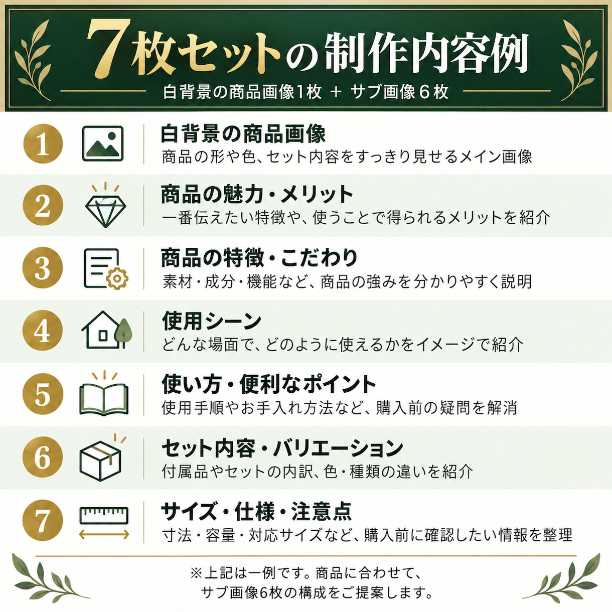 制作歴10年のプロがAmazon画像を制作します 構成からご相談OK！まず1枚でデザインを確認してから進めます イメージ2