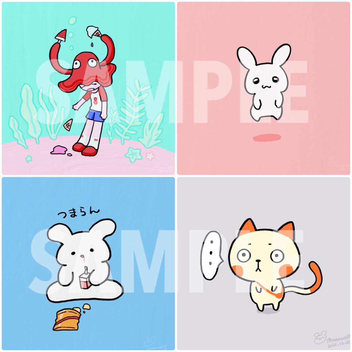 ポップで可愛いアイコンイラスト描きます 人物・動物のゆる～いイラストならおまかせください！ イメージ5