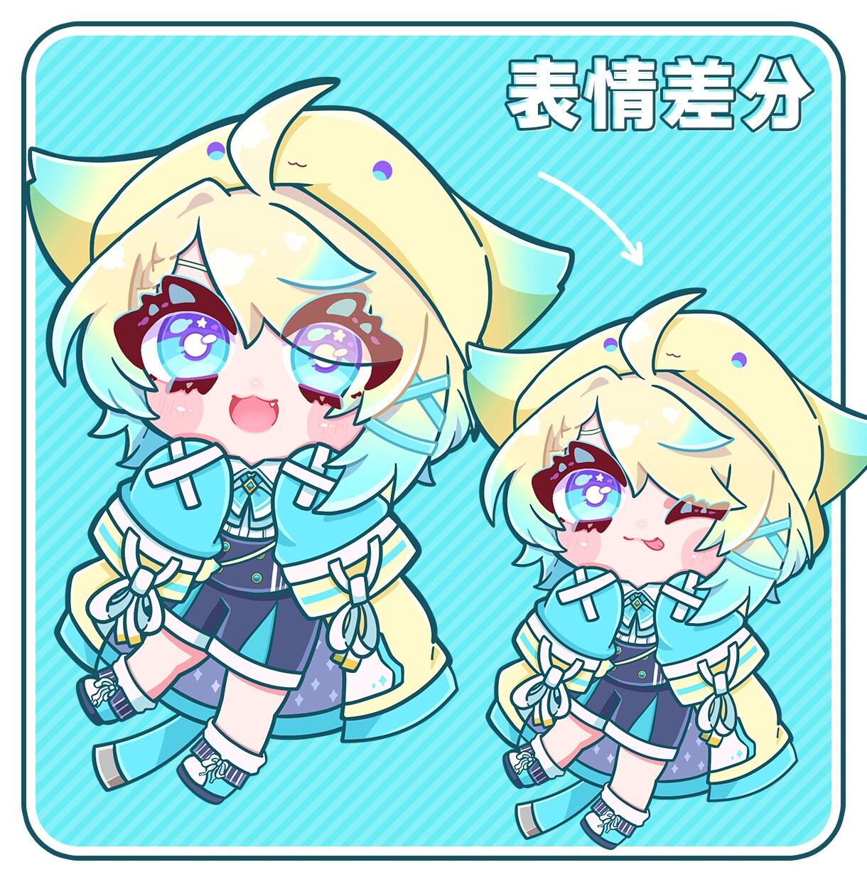 彩度高めで目を惹くデフォルメイラスト描きます 最速納品！ラフ提出・修正なしのお気軽簡易プラン！ イメージ2