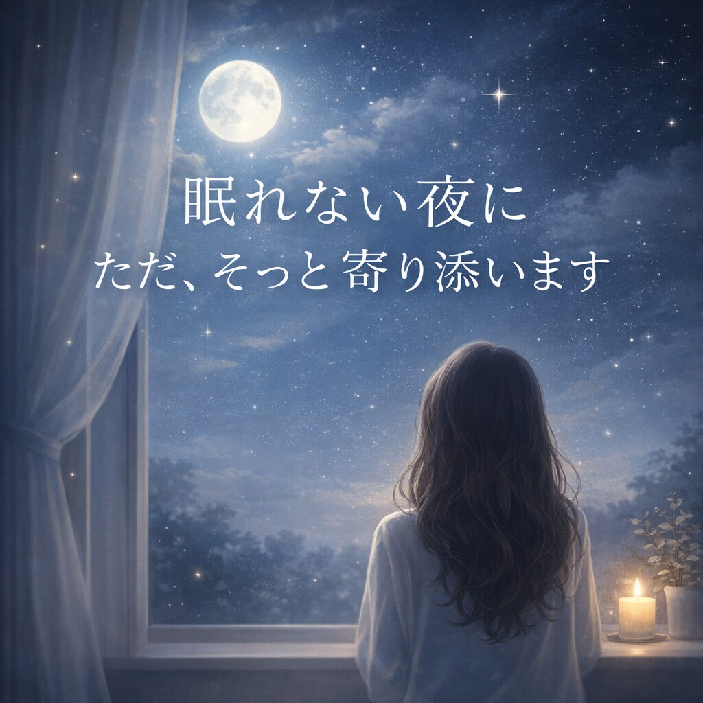 眠れない夜に寄り添い3日間伴走します 考えすぎて眠れない夜に、静かな居場所を イメージ1