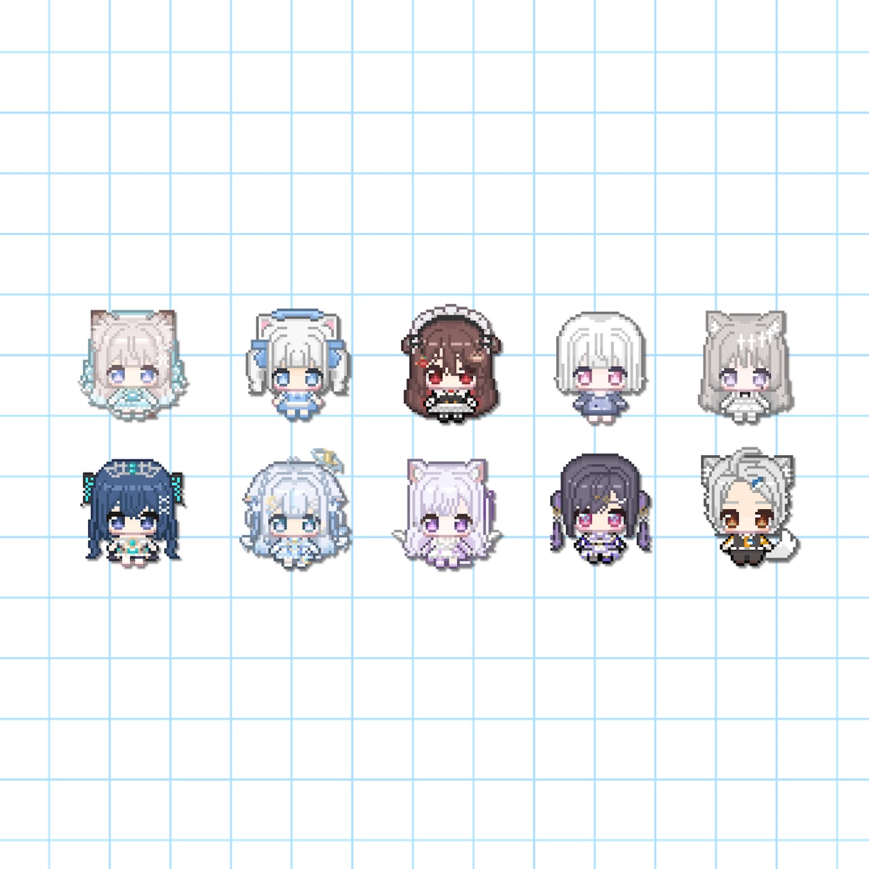 かわいいドット絵を制作します かわいい配信で使えるドット絵制作します イメージ1