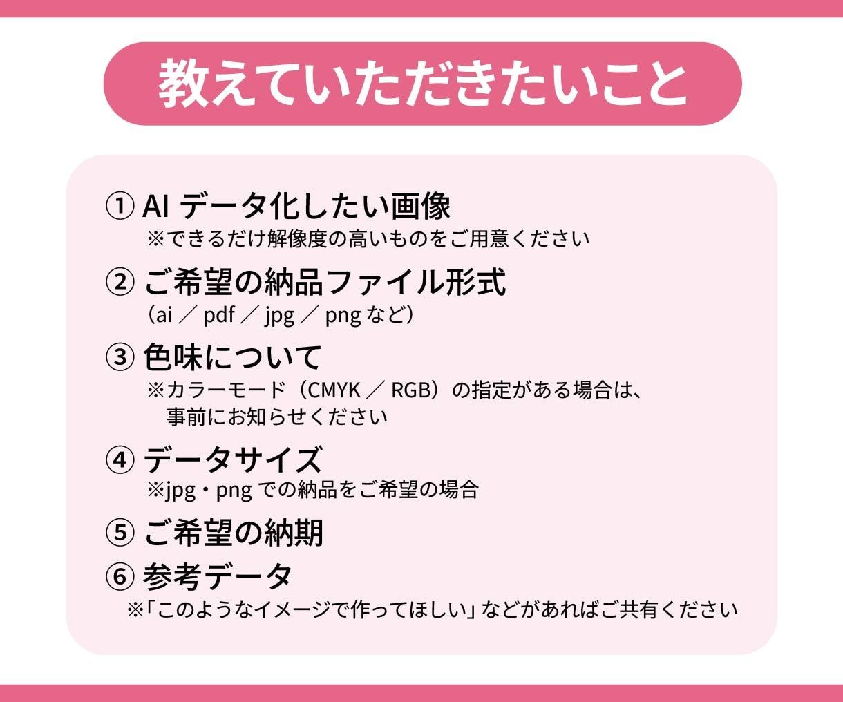 翌日納品！JPG画像をトレース、Aiデータ化します 手描きイラスト、ロゴ、名刺など、迅速丁寧にトレースします イメージ8