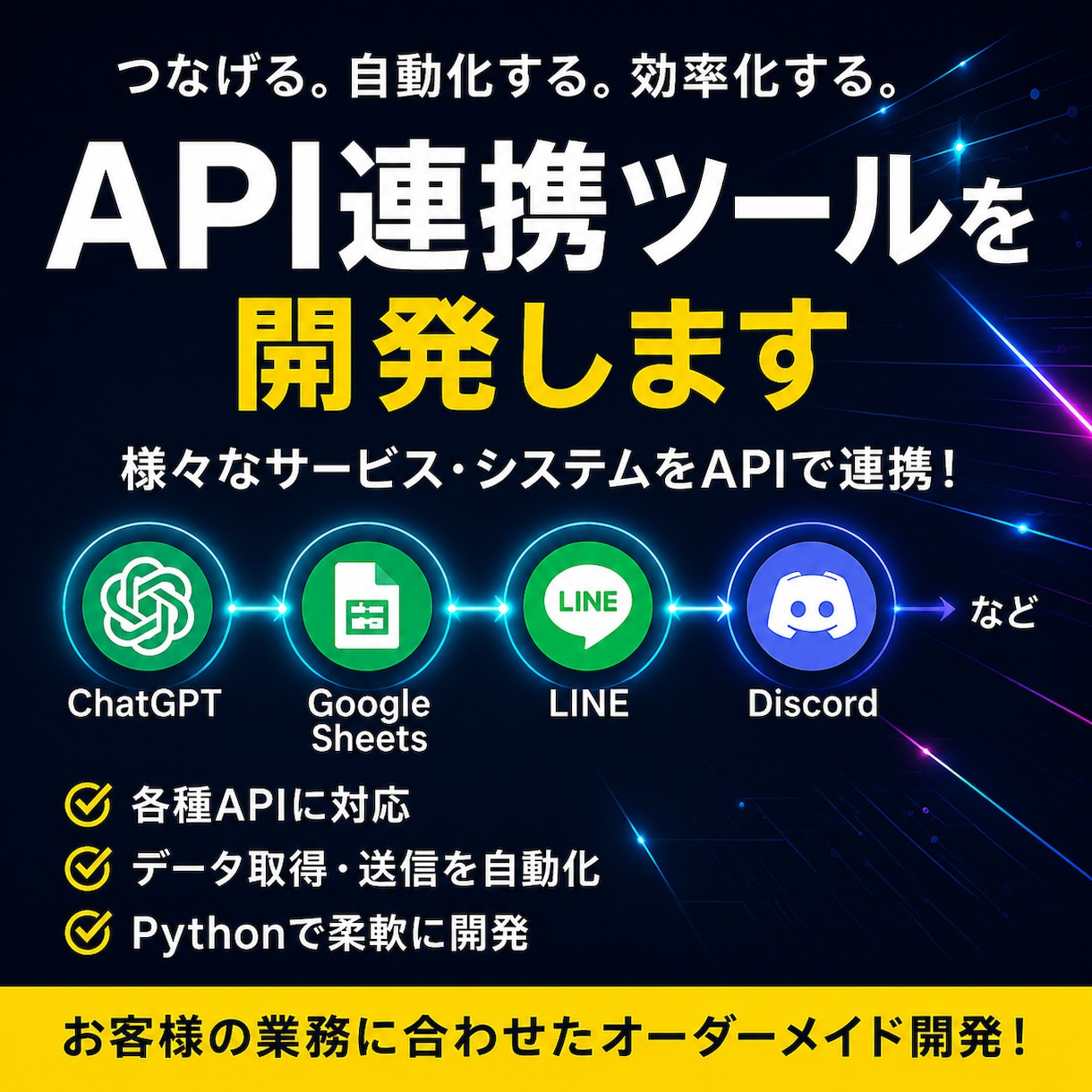 API連携ツールを開発します 業務を自動化するAPI連携を開発します イメージ5