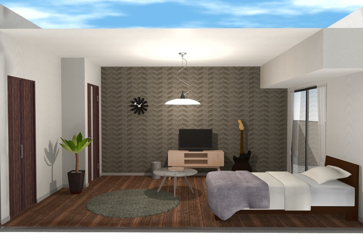 一級建築士が内装検討用の３DCGパースを制作します ～納得のいく家づくりを～複数パターン検討可能 イメージ5