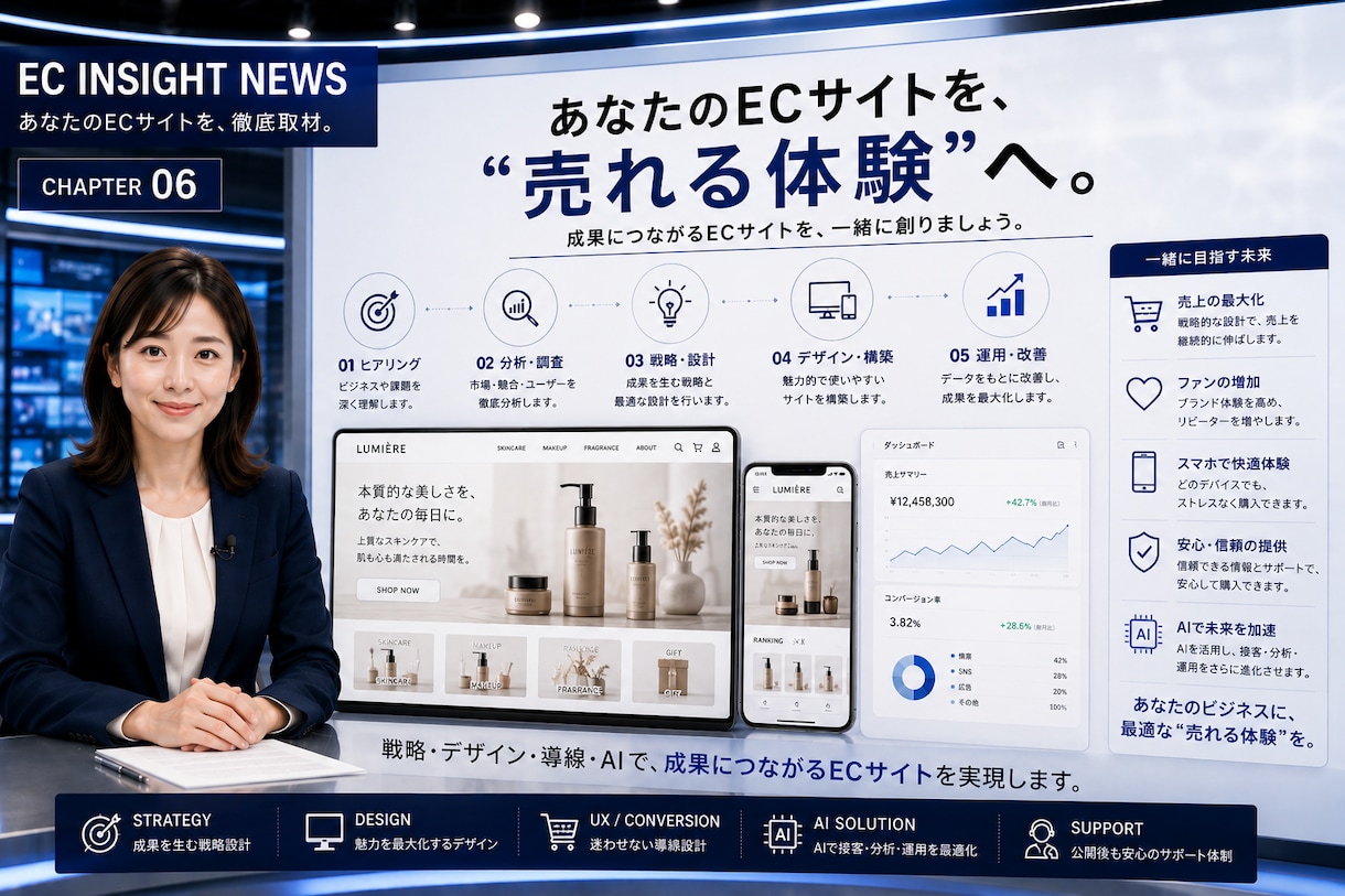 ECサイト制作・ネットショップを構築します デザイン・SEO・購入導線まで設計するECサイト イメージ6
