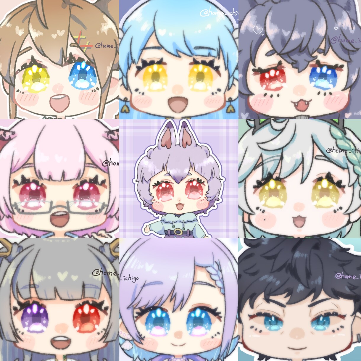 可愛いキラキラしたミニキャラ描きます 配信活動者向けです！ファンへキラキラしたサービスいかがですか イメージ3