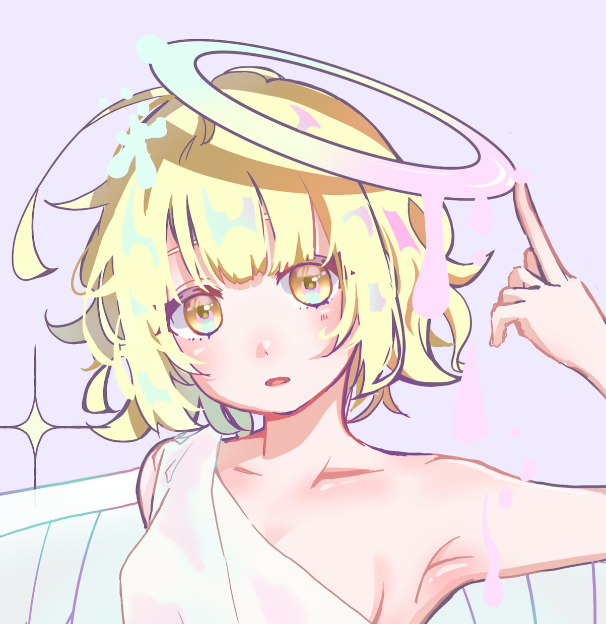 ポップでかわいいイラスト描きます アイコン・立ち絵・SNS用・ペア画など イメージ4