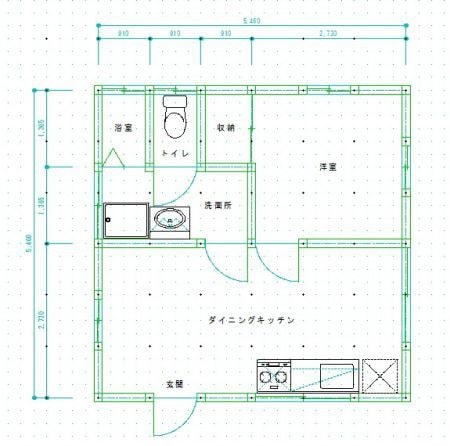 間取り図作成、手書き図面をCADでトレースします 低予算で間取り図作成、トレースさせていただきます！ イメージ1