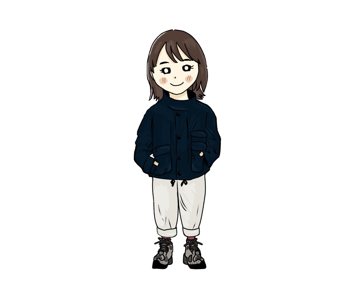 SNS用のアイコンを作成します シンプルな全身画描きますのでよろしくお願いします イメージ1