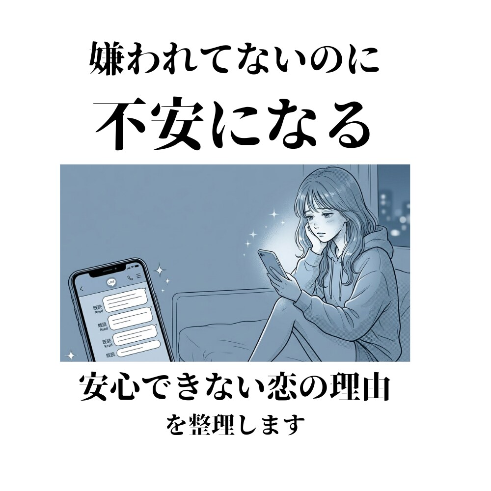 嫌われてないのに不安…の正体を見ます 愛されているのに安心できない方へ イメージ1
