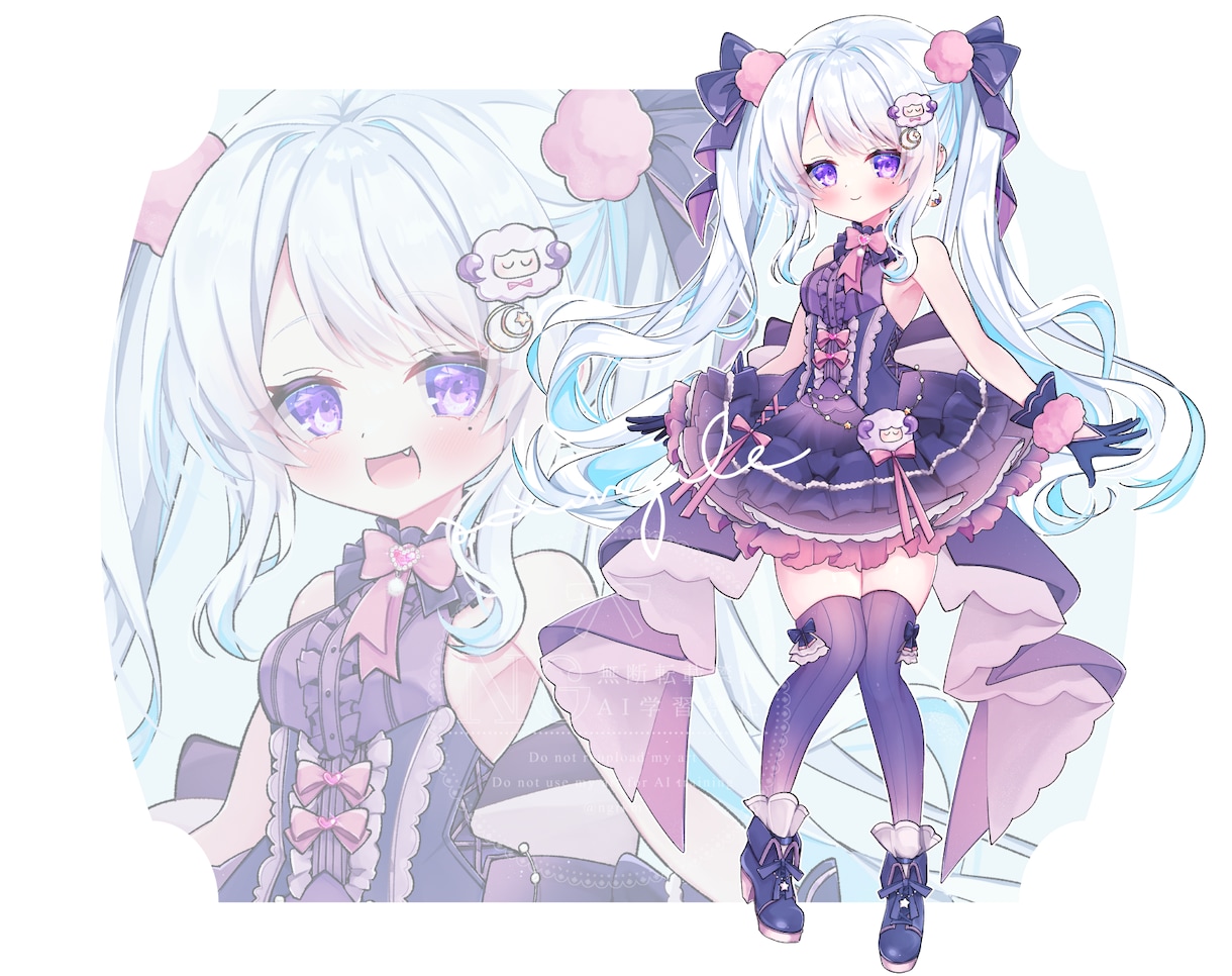 商用利用OK！きらきらかわいい萌えイラスト描きます 一枚絵、アイコン、立ち絵、動画用イラストなど イメージ6