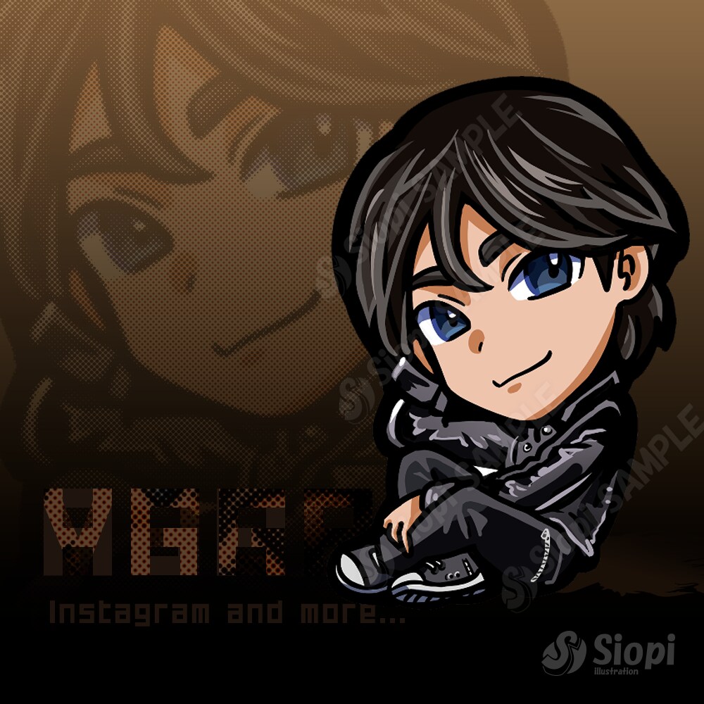 似顔絵をイイ感じにデフォルメキャラクターにします SNSアイコンや配信サムネに映えるイラストを作成します♪ イメージ5