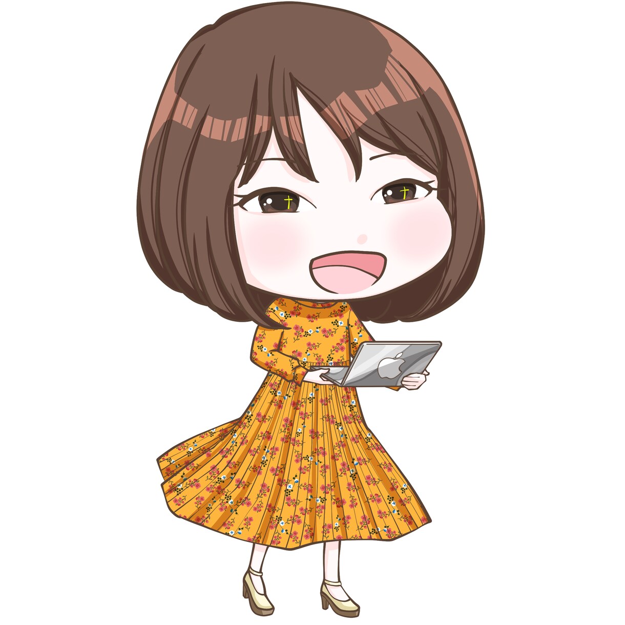 ブログアイコンアイコンなどに最適に描きます 格安差分で動きのある似顔絵になり動画やHPなどにオススメです イメージ7