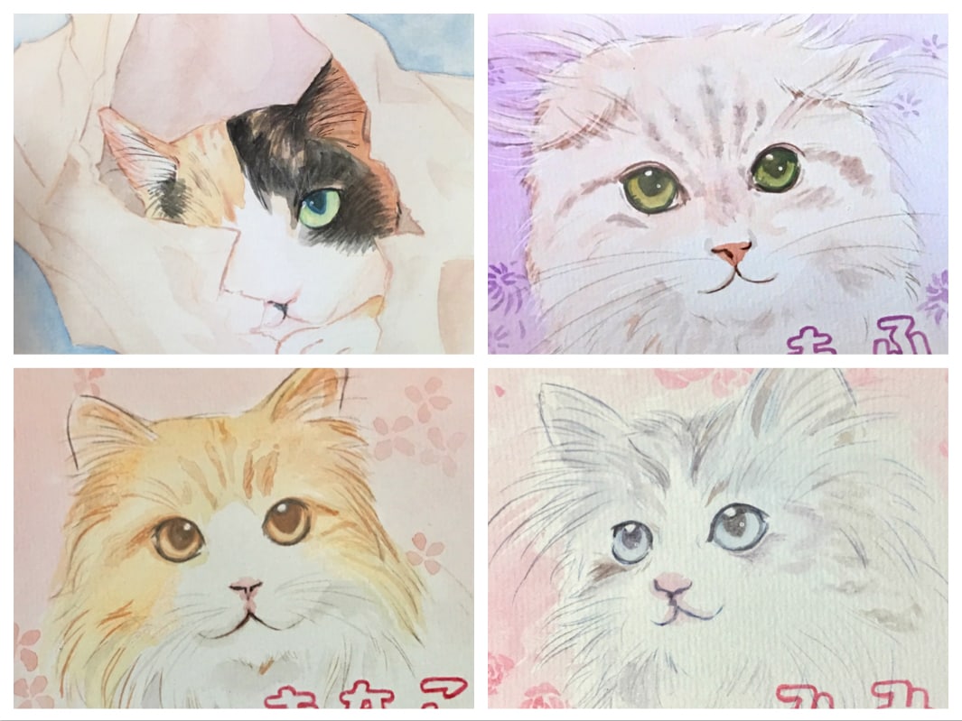 ペットの似顔絵お描きします 大切な思い出を形にしたい方へ(基本料金 一匹になります) イメージ2