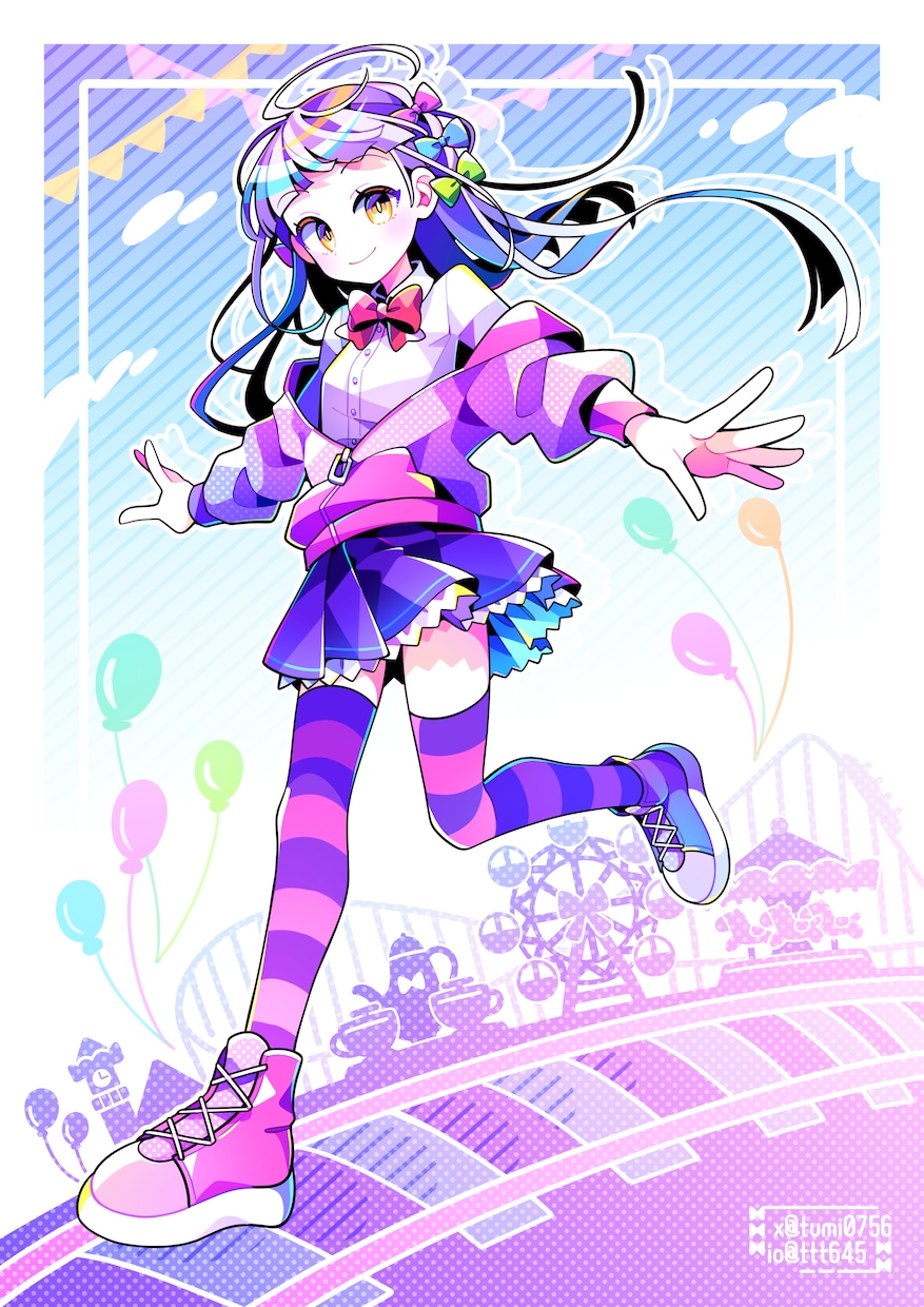 ビビット/パステルなイラストを描きます 等身大/デフォルメでSNSアイコンなど！ イメージ2