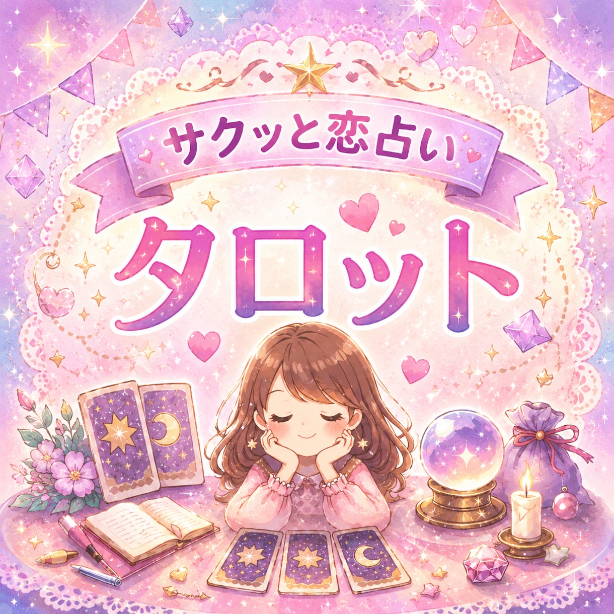 サクッと恋占い！タロットで占います 3ペア引いて恋のお悩みにお答えします イメージ1