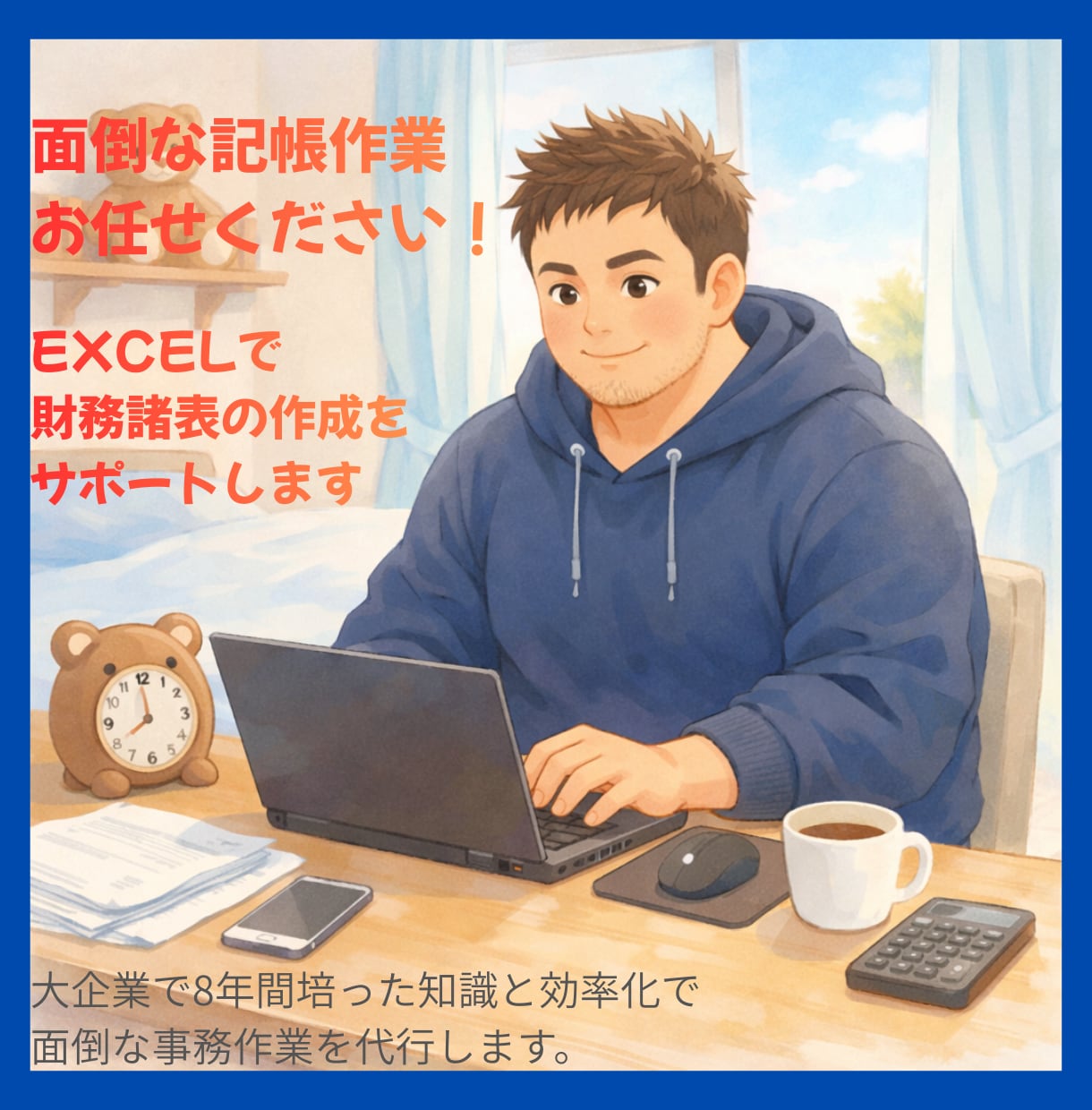 経理のプロがEXCELで出納帳や仕訳帳を作成します 面倒で溜まりがちな事務作業をサポートします イメージ1