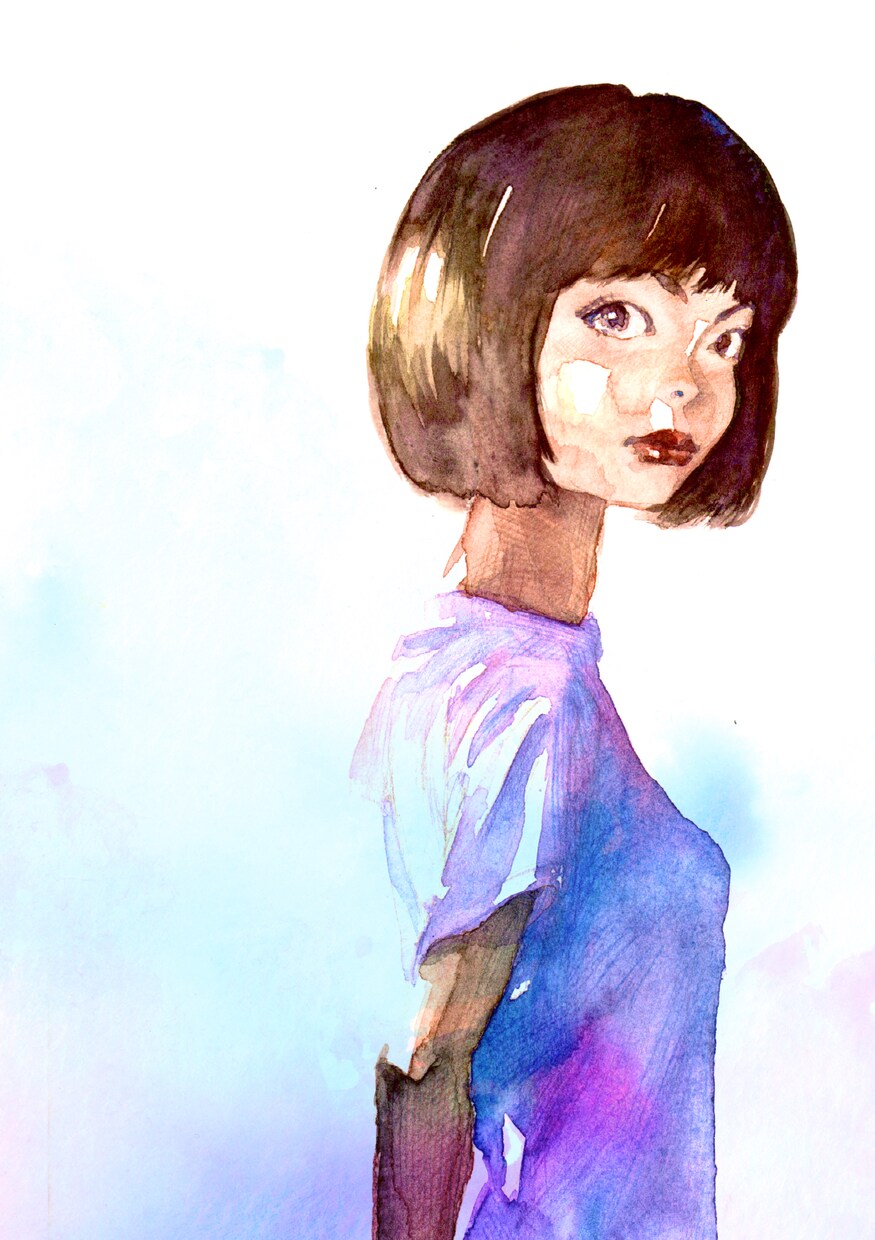 風景つき似顔絵を描きます 他者とは違う、目をひく似顔絵を イメージ7