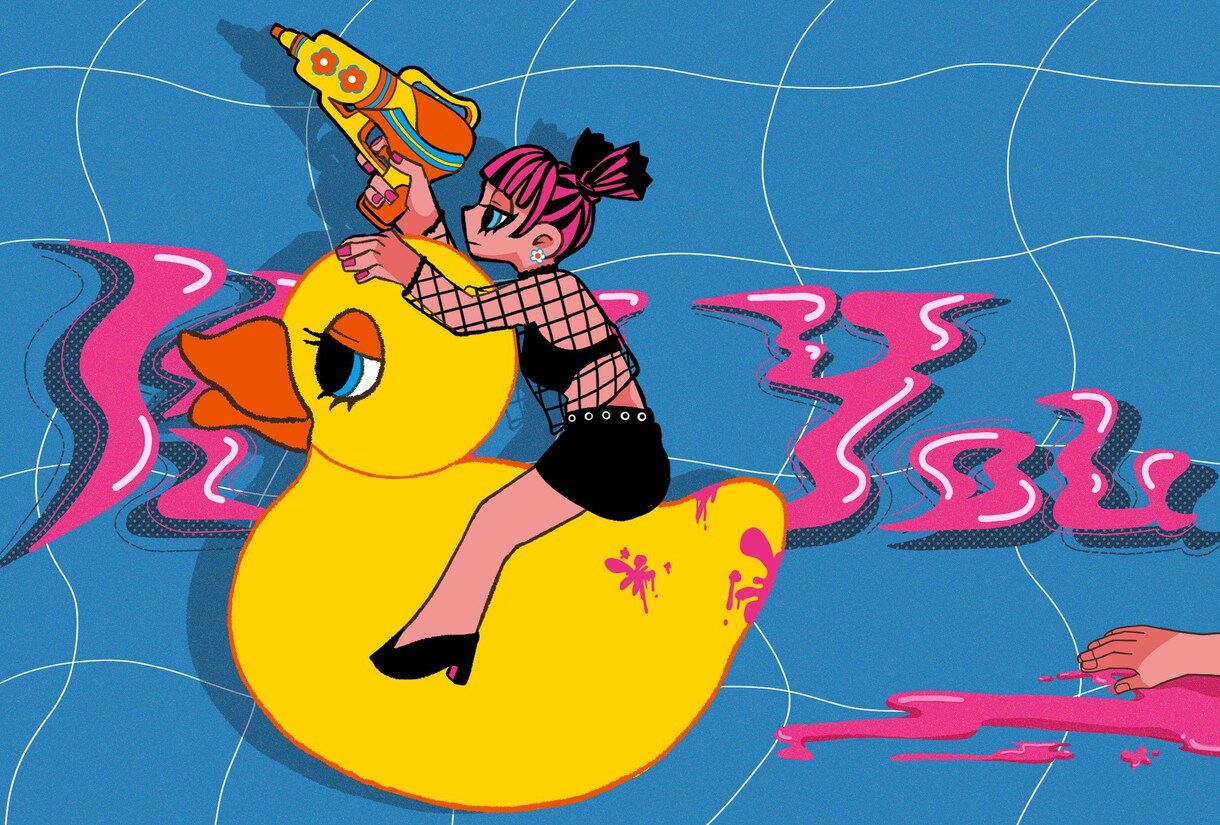 SNS映え◎毒かわいい海外風アイコン描きます 闇かわ×海外風で中毒性あるビジュで目を惹くイラスト◎ イメージ10