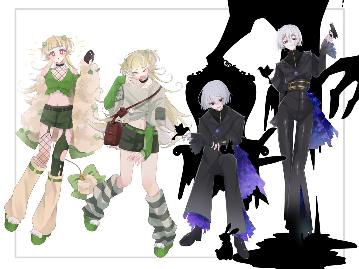 最短即日～！立ち絵制作します 表情差分何枚でも◎TRPGやゲーム素材、VTuber活動にも イメージ5