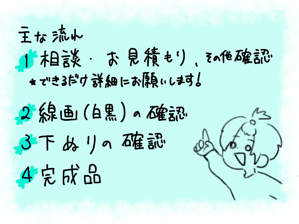 クレヨン線画でイラスト描きます かっこかわいいシンプルめイラスト！ イメージ2