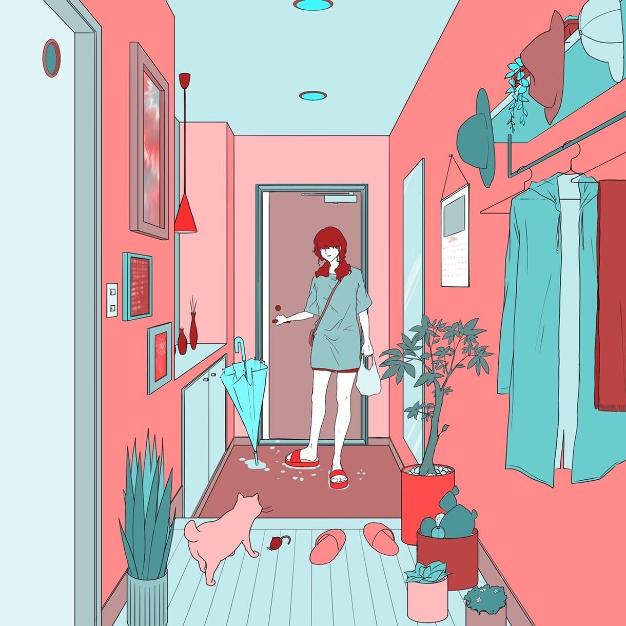 日常の一部を切り取ったような景色を描きます 生活感のある絵が得意です！(だらしのない部屋ならなおよし！) イメージ3