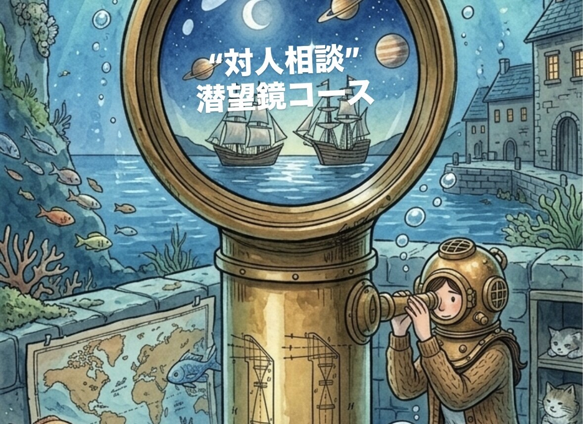 特別価格五名様限定！対人関係のお悩み寄り添います 対人向け潜望鏡コース。相手の深淵を探るお手伝いをします。 イメージ1
