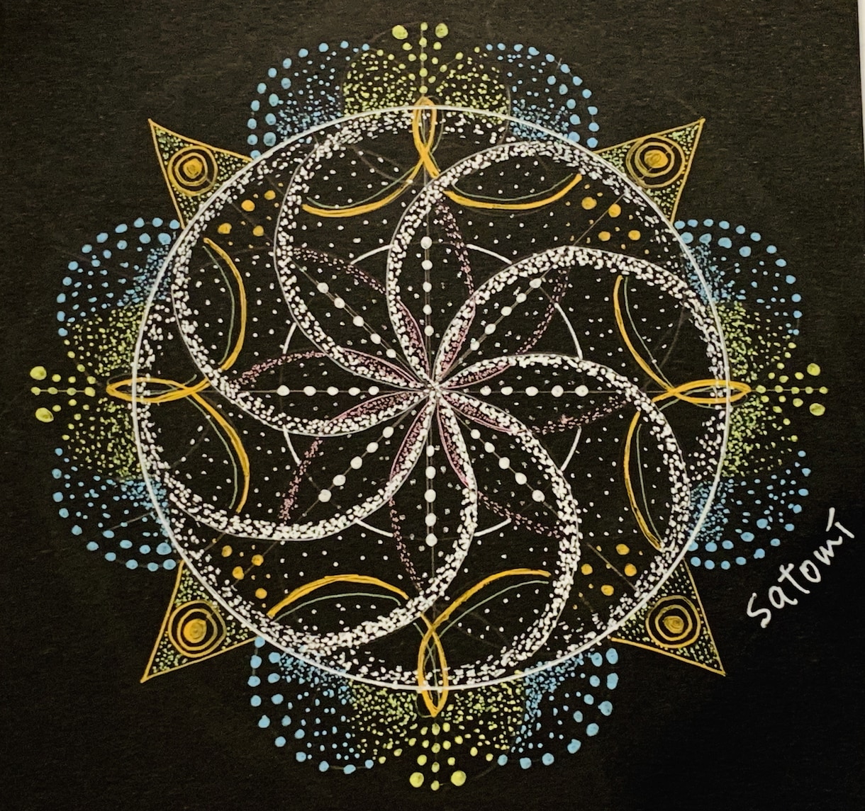 あなたの点描曼荼羅（てんびょうまんだら）を描きます 見るだけでエネルギー循環します。 イメージ3