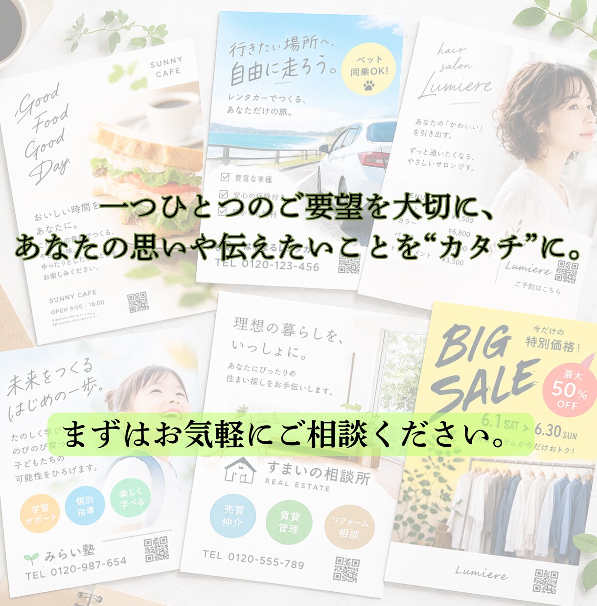 安い！あなただけのチラシ作ります 超低価格で“見られるデザイン"のチラシつくりませんか？ イメージ3