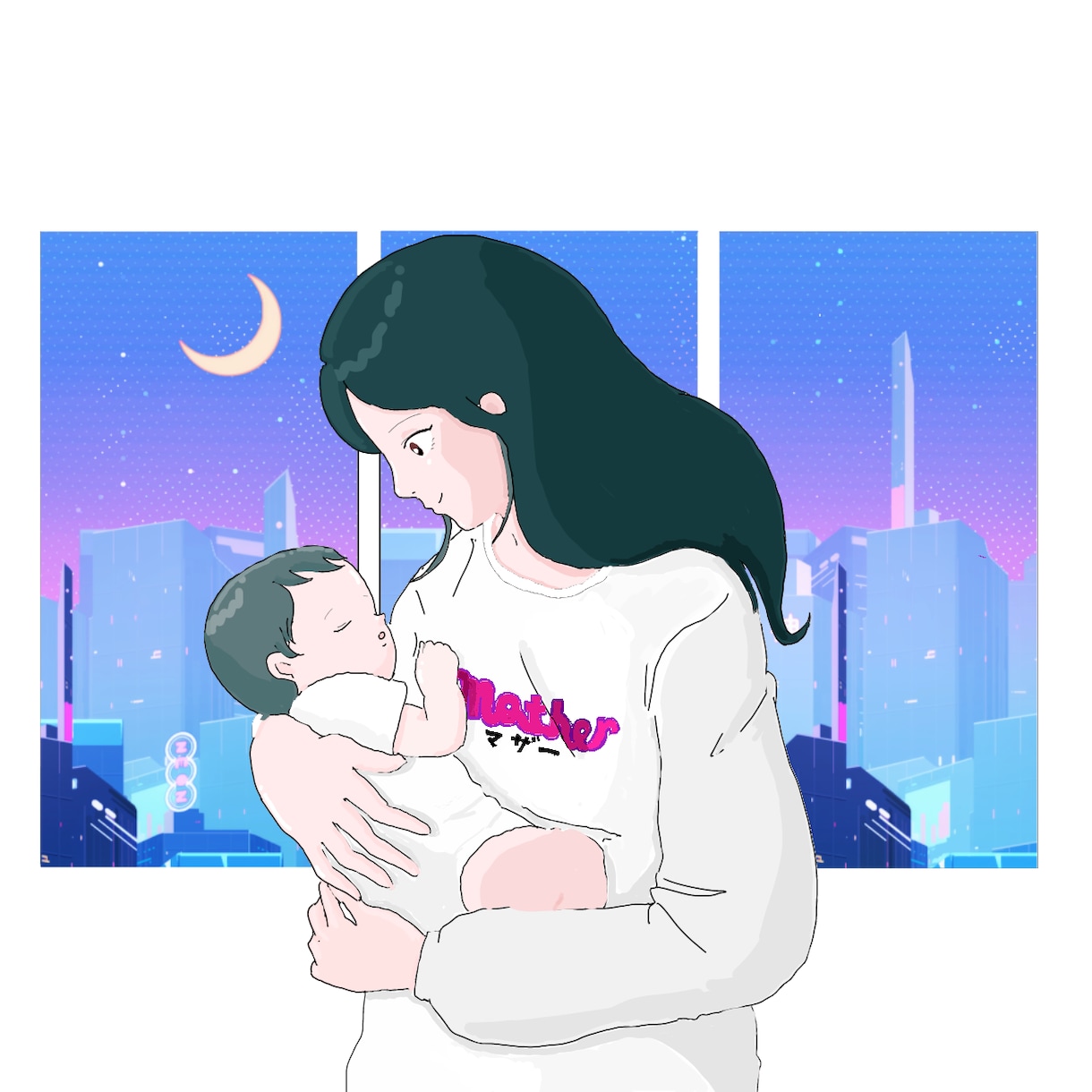 エモい♡レトロポップなイラストお描きします ◇文字入れ◎サムネ・家族・カップル等ご気軽にご相談ください♪ イメージ5