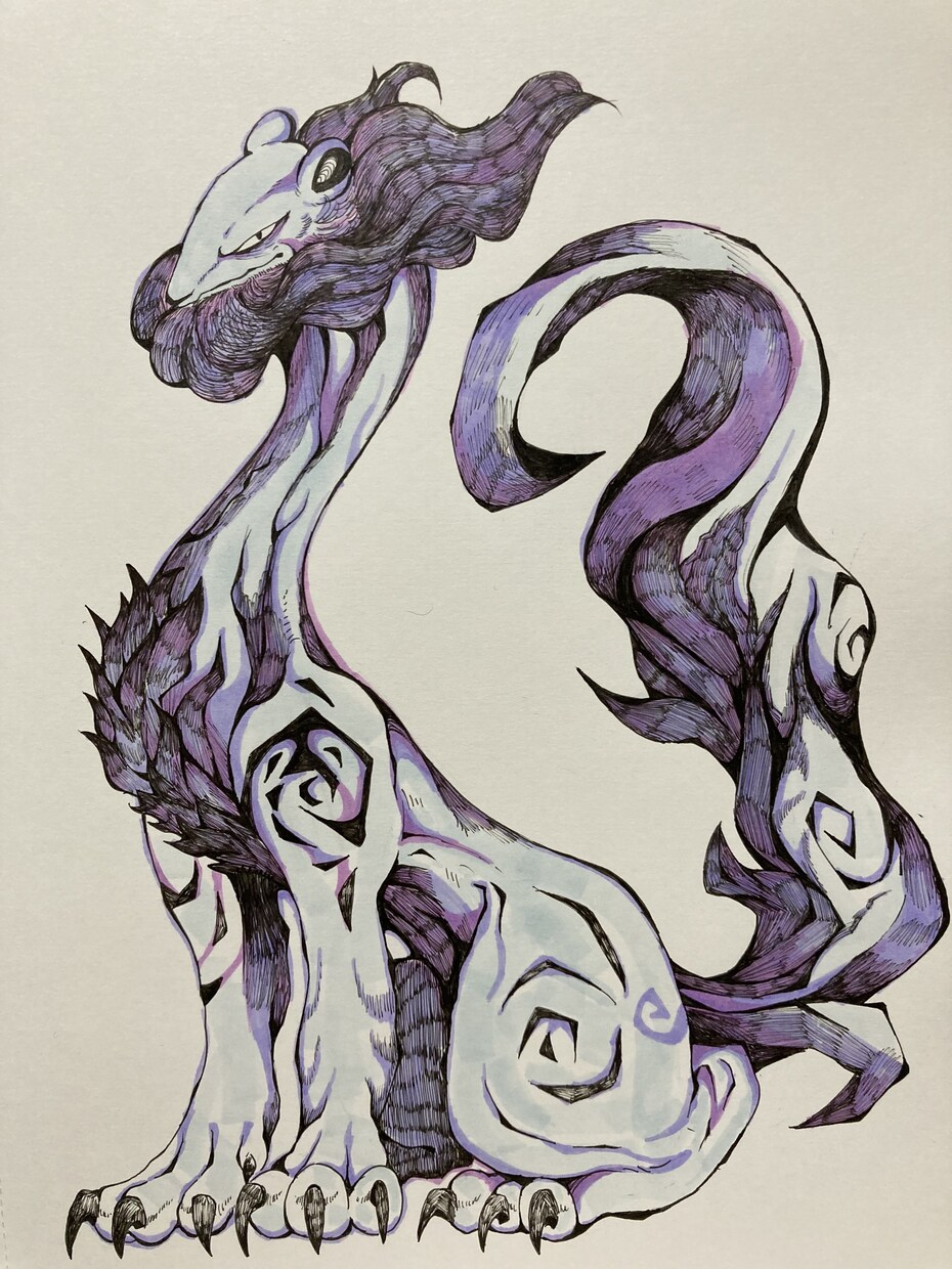 アナログでイラストを描きます ペン画で現存する動物や幻想的な動物を描きます。 イメージ5