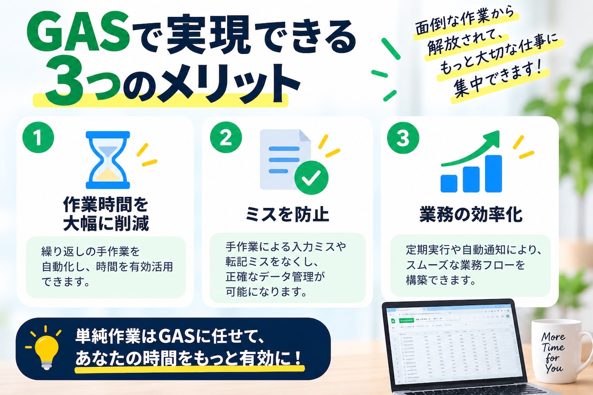 GASで面倒な作業を自動化します スプレッドシートの転記・集計・CSV処理を効率化 イメージ5